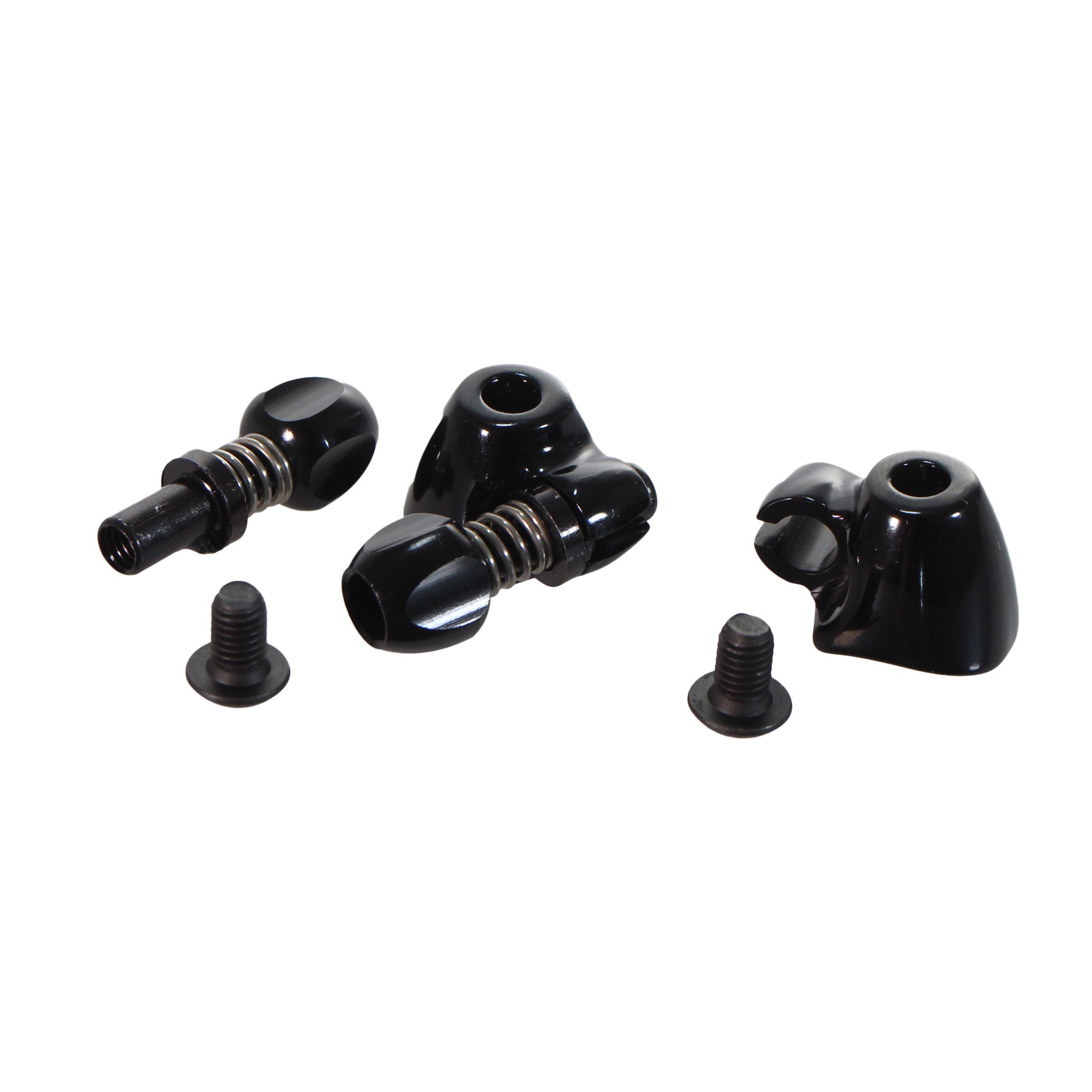 Interloc Racing Design QR Cable Stop Adjusters, Pair - Black-0