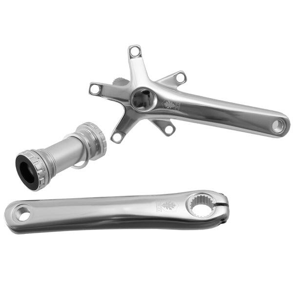 Interloc Racing Design Lobo Crank Arms and BB, 110/74, 170 - Silver-0