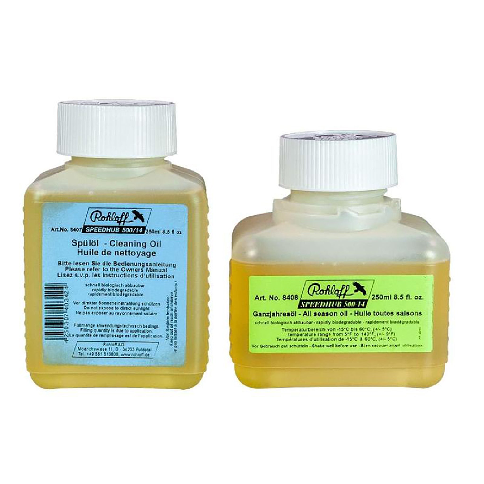 Rohloff Speedhub All Weather & Cleaning Oil, 1x250/1x125ml Set-0