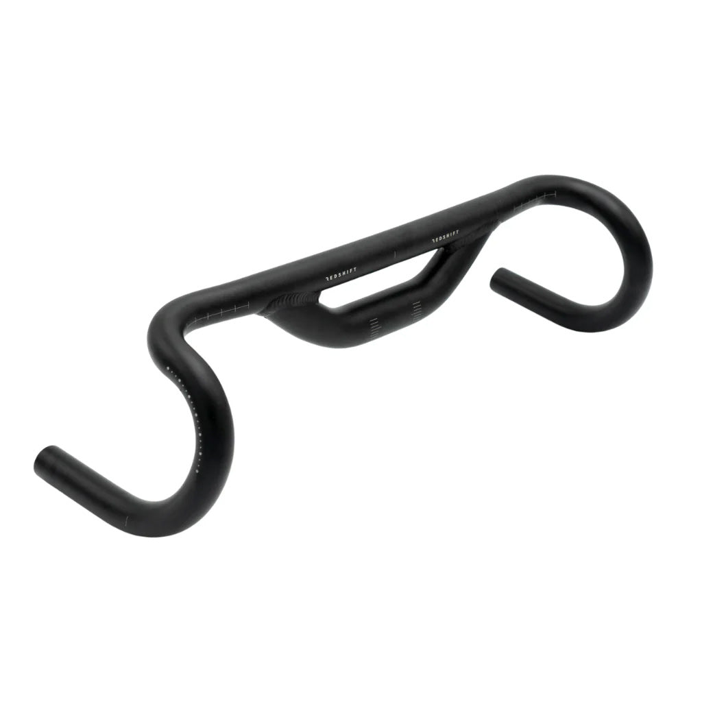 Redshift Sports Top Shelf Drop Bar 50mm Rise 10 deg- 47cm, Black-0