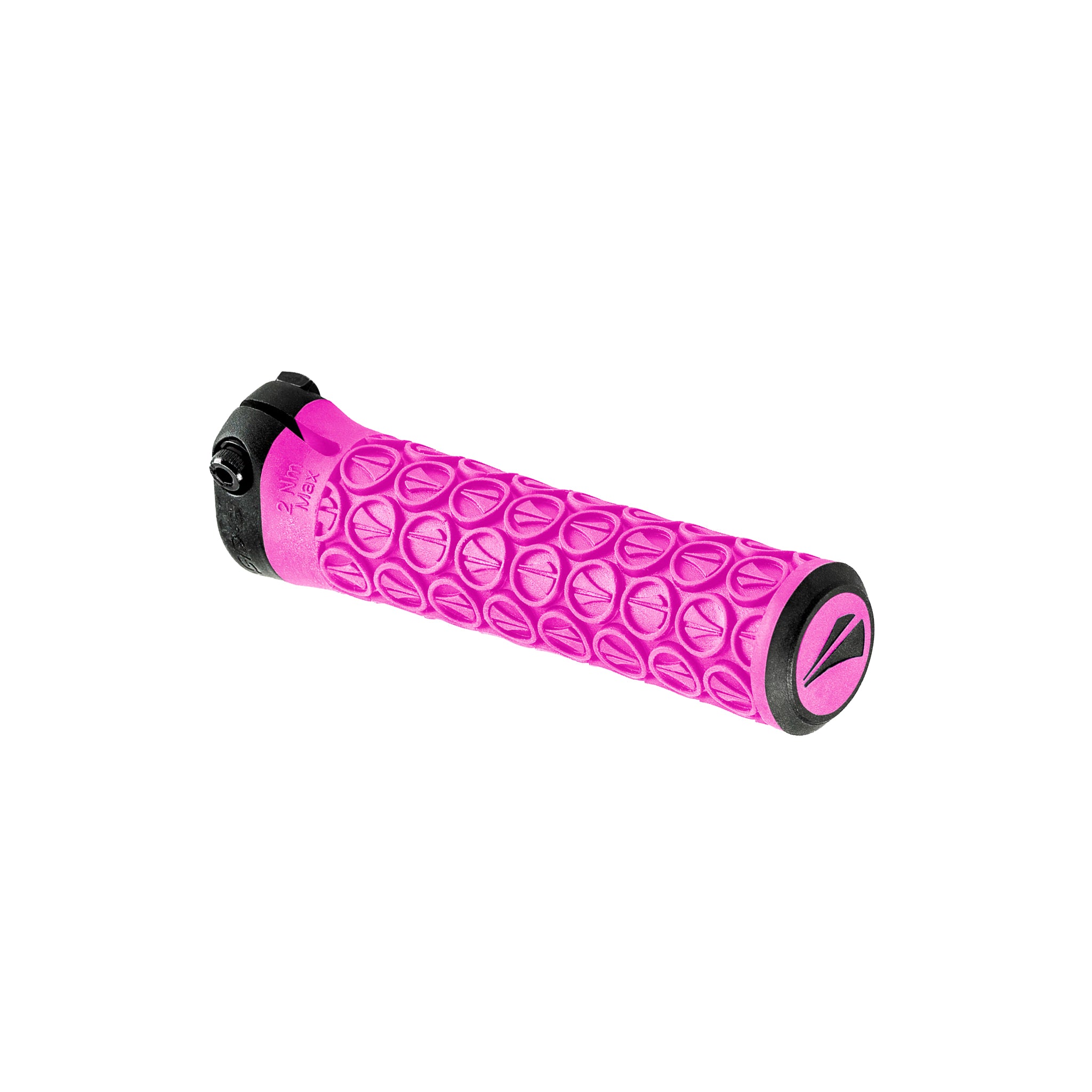 SDG Slater Jr Lock-On MTB Grips - Neon Pink/Blk-0