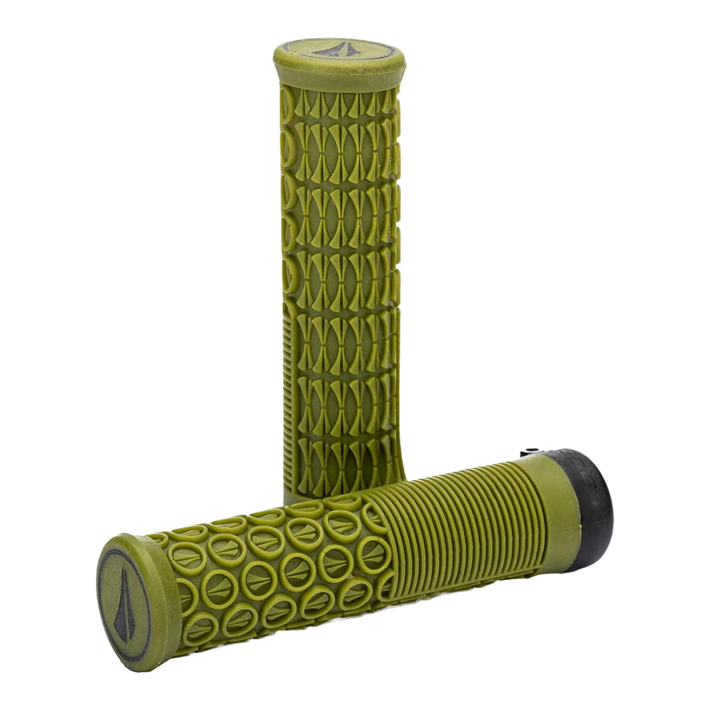 SDG Thrice 31 Lock-On MTB Grips - Olive Green-0
