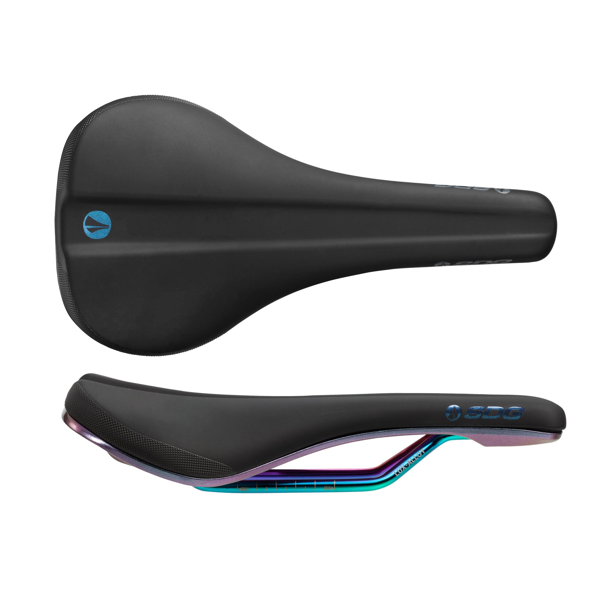 SDG Bel-Air V3 Saddle, Lux Rails, Fuel LE, Oil Slick-0