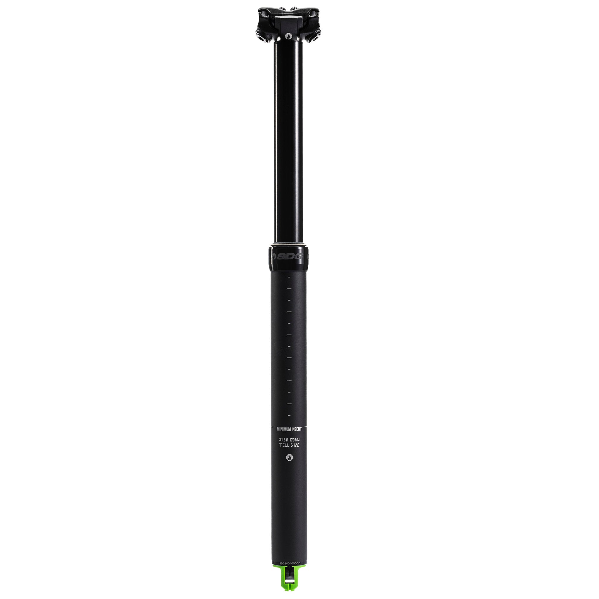 SDG Tellis V2 Dropper Seatpost (100mm) 34.9mm, Black-0