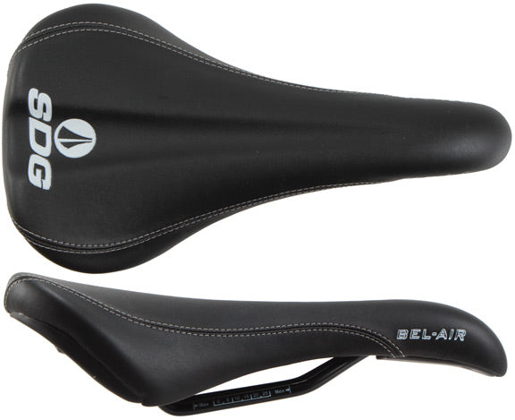SDG Bel-Air RL Saddle, Steel Rail - Black/Black-0