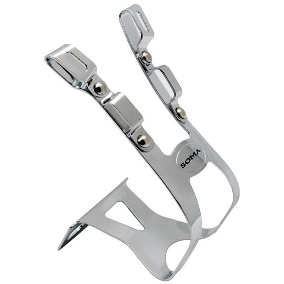 Soma Deep Four Gate Steel Toe Clips, L/XL - Chr Pr-0