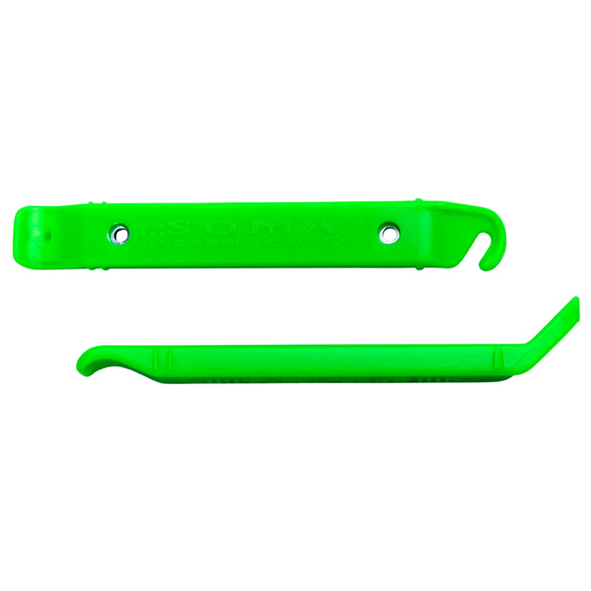 Soma Steel Core Tire Levers, Pair - Neon Green-0