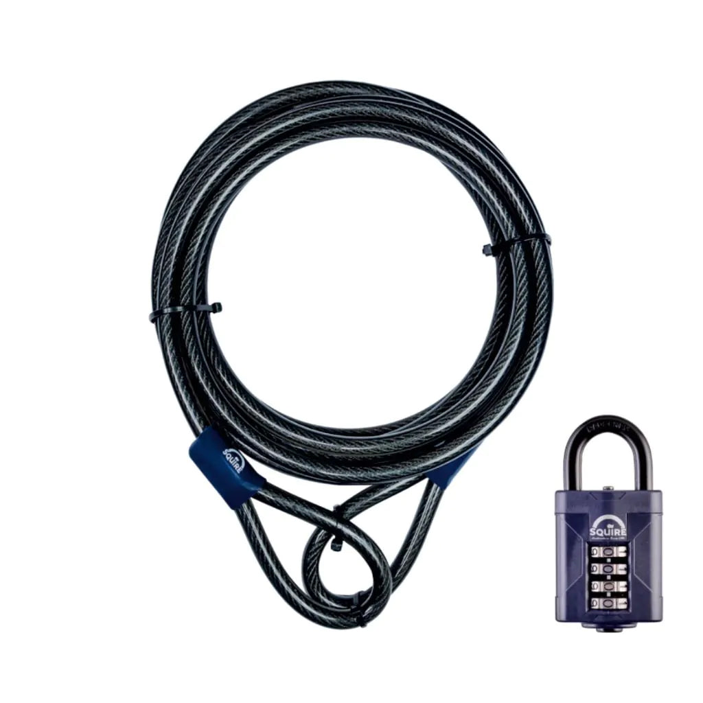 Squire Combi Padlock and Cable Set