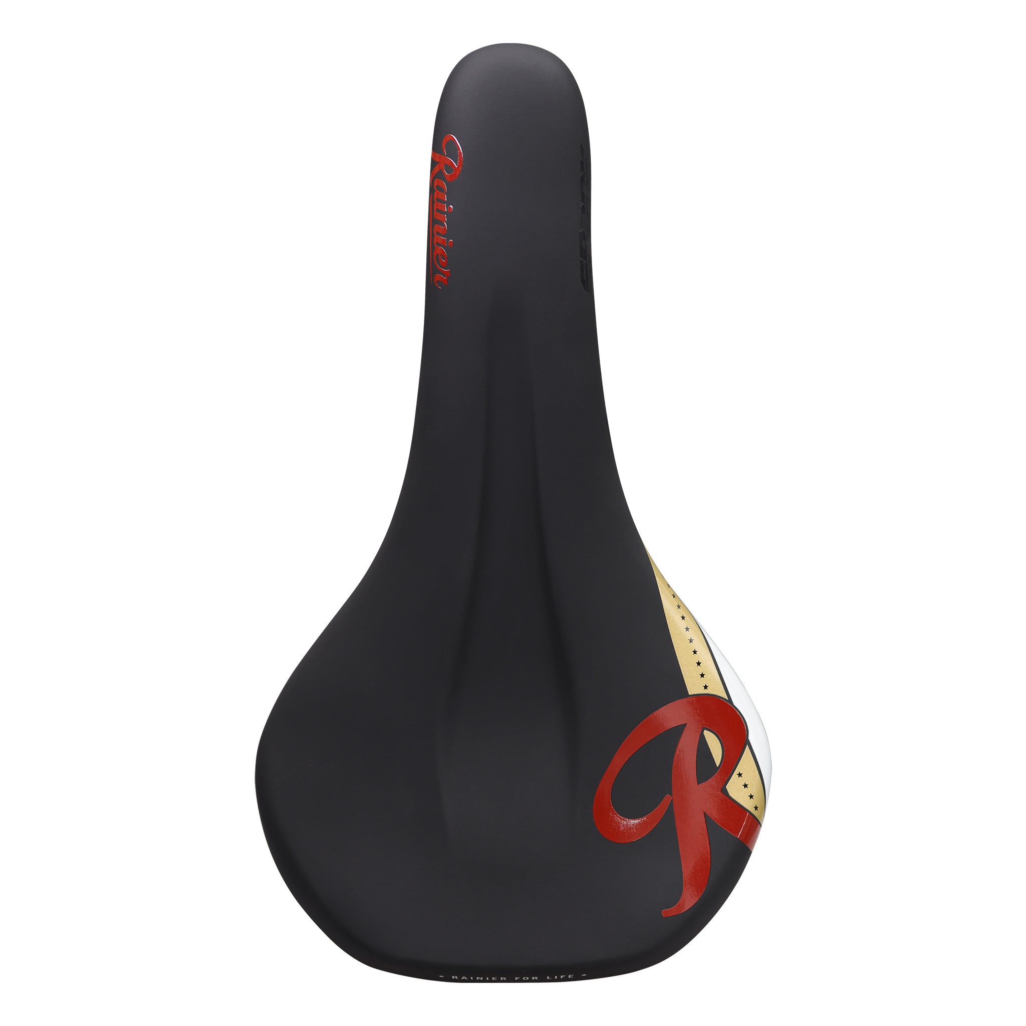 Spank Oozy 220 Saddle, Rainier Beer LTD, Black-0