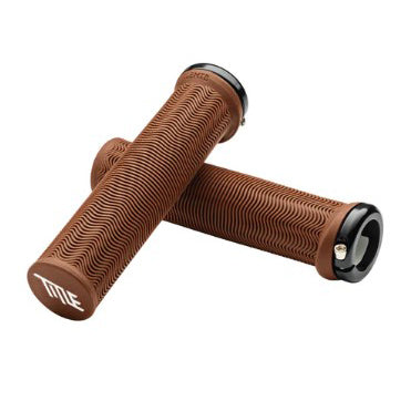 Title L01 Lock-On Grips , Brown-0