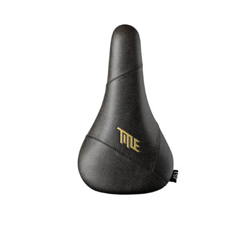 Title JS1 Saddle, CrMO Rails, Black/ Gold Crackle-0
