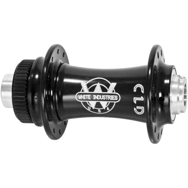 White Industries Front CLD TA Hub, 12x100mm 28h, Black  NLS-0