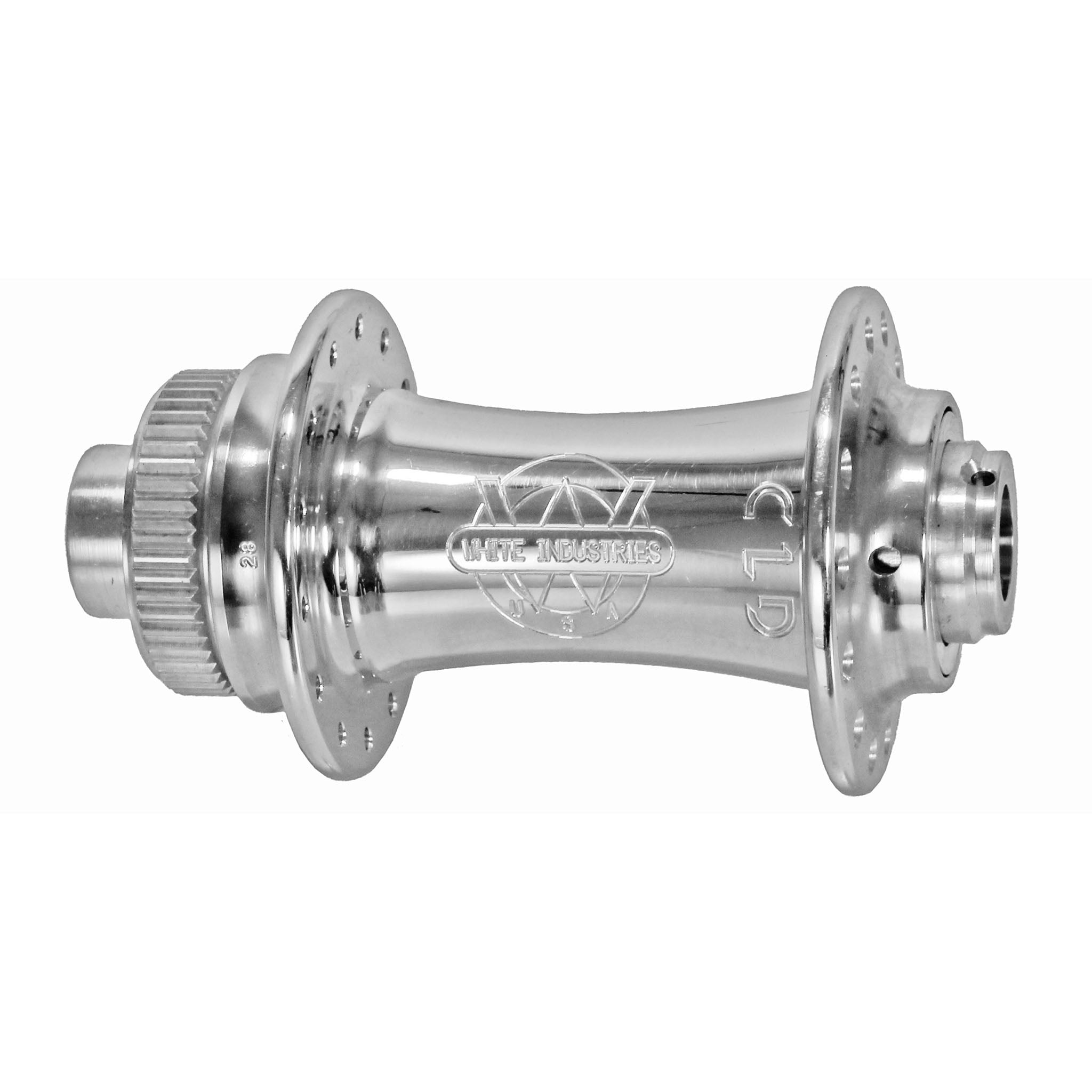 White Industries Front CLD TA Hub, 12x100mm 28h, Silver-0