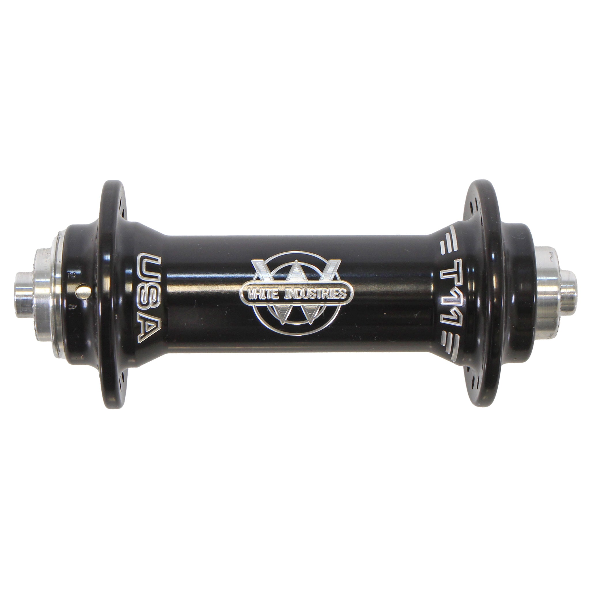 White Industries Front T11 Road Hub, 9x100mm QR, 24h, Black-0