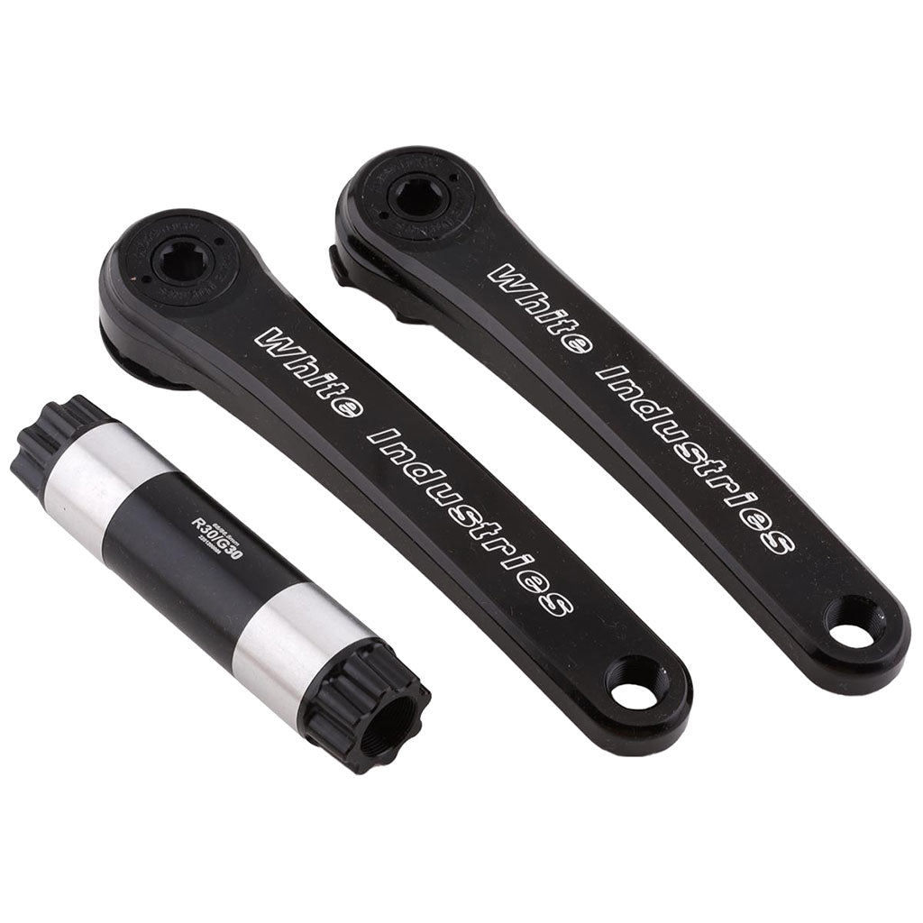 White Industries G30 Gravel Cranks, 30mm Spindle, 170mm, Black-0