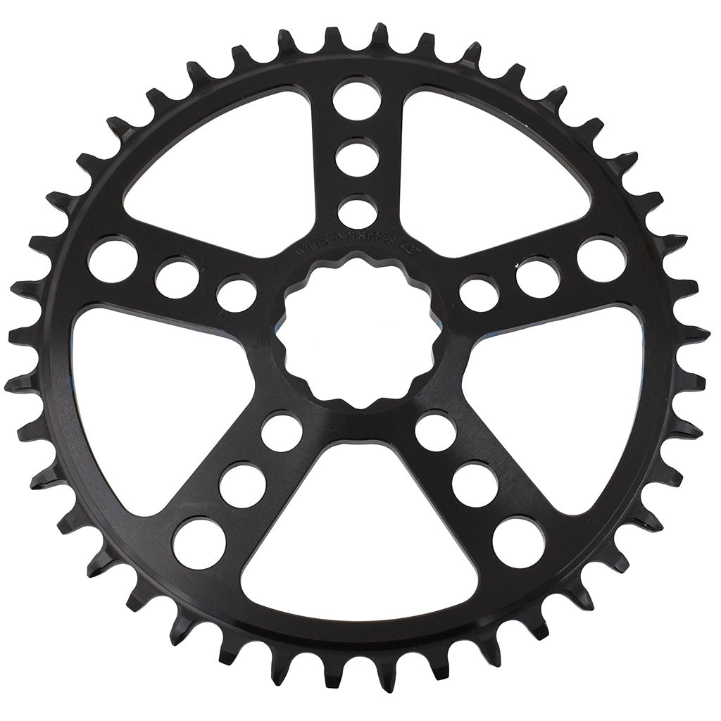 White Industries MR30 TSR 1x Chainring (3mm Offset) 44T, Black-0