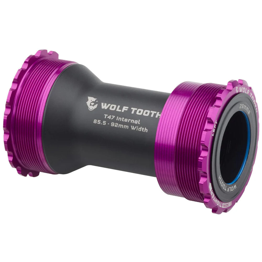 Wolf Tooth Components Bottom Bracket, T47 Internal, 29mm DUB, UV Purple-0