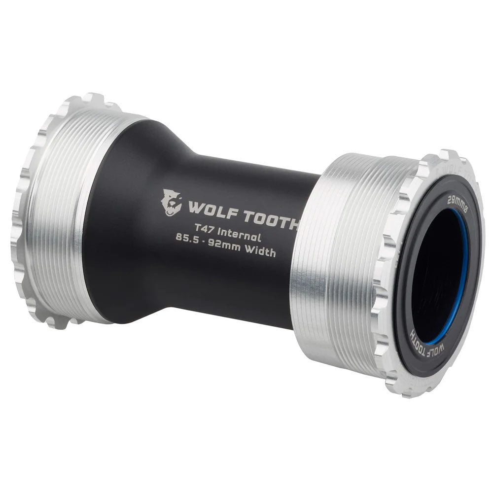 Wolf Tooth Components Bottom Bracket, T47 Internal, 29mm DUB, Raw Silver-0