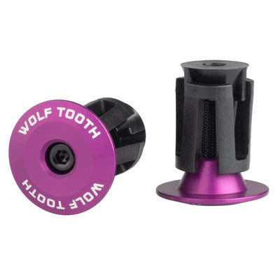 Wolf Tooth Components Alloy Bar End Plugs - Ultraviolet Purple-0