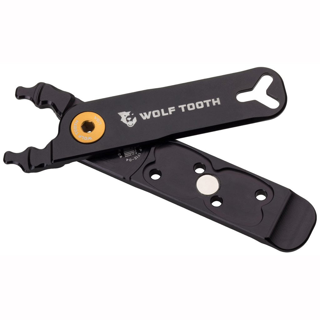 Wolf Tooth Components Master Link Combo Pliers, Black/Gold-0