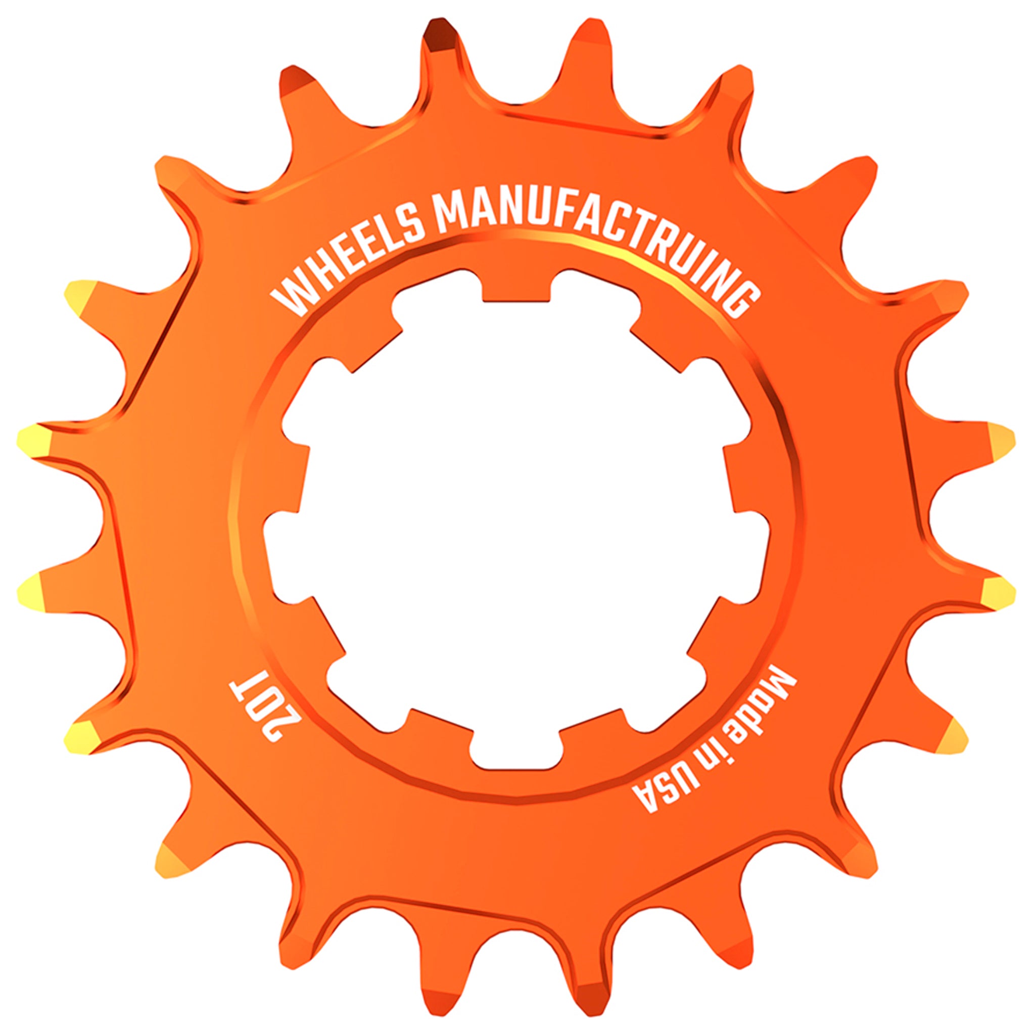 Wheels Mfg SOLO Singlespeed Cog, 20t, Orange-0