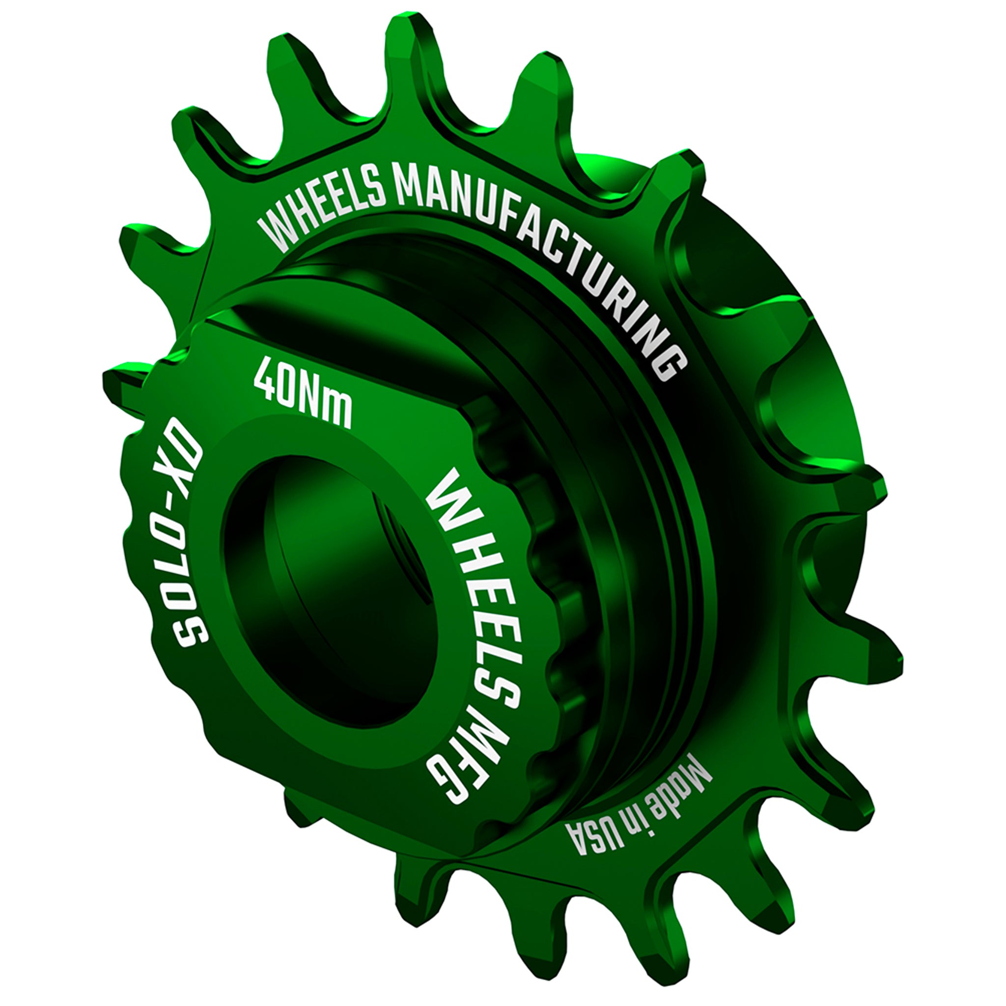 Wheels Mfg SOLO-SPLINE Singlespeed Conversion Kit, Green-0
