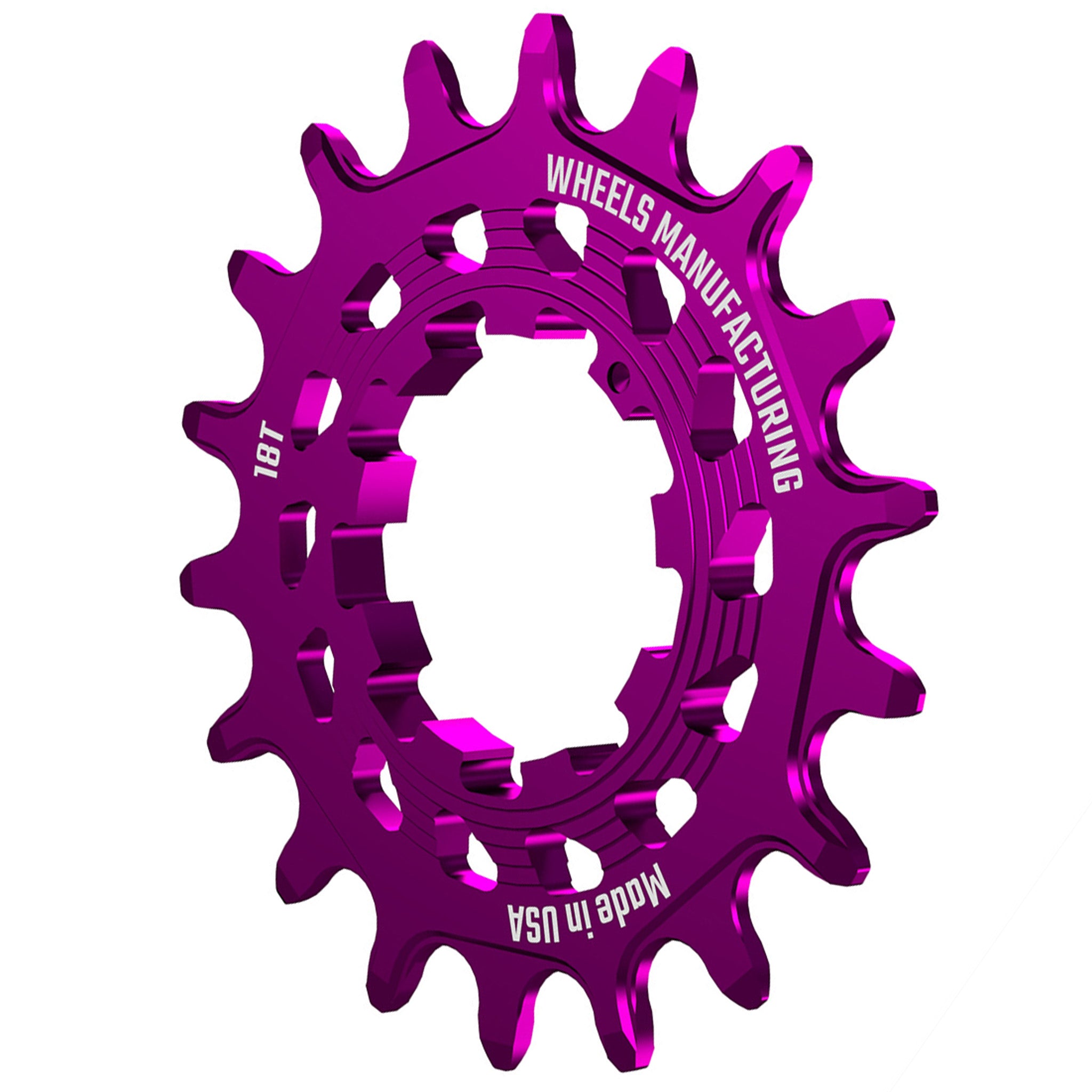 Wheels Mfg SOLO-HG Singlespeed Cog, 18t, Purple-0