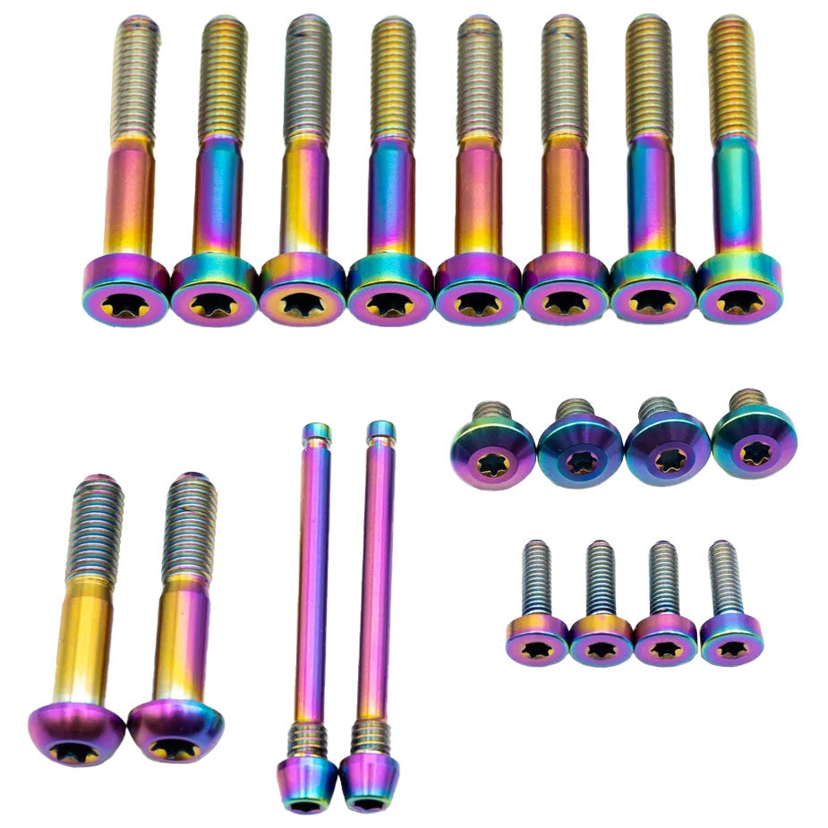 Better Bolts SRAM Maven Ti Brake Bolt Kit, BRZ, RainBow, 20/Cnt-0