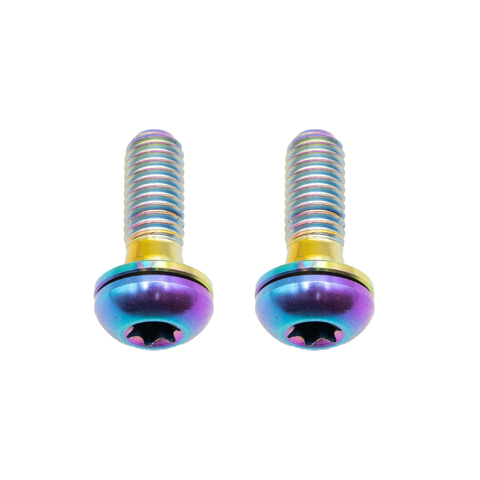 Better Bolts Titanium Flat Mount Bolt Kit, 15mm, Rainbow, 2/Count-0