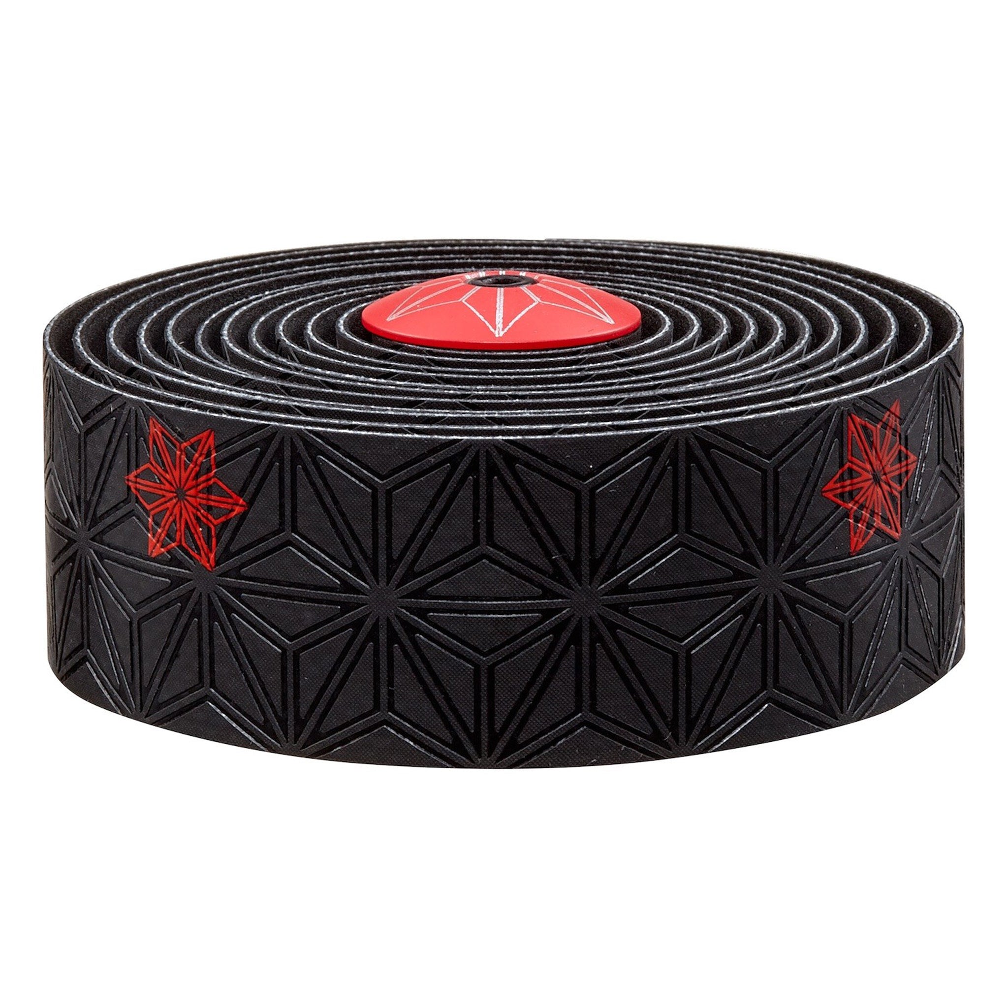 Supacaz Super Sticky Kush Bar Tape, Galaxy Blk w/Red-0